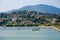 Beautiful island of Corfu, Paleokastritsa bay with charming and wonderful panoramic views Kerkyra