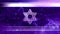 beautiful Israel flag with magen david . conceptual abstract 3D rendering