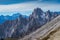 Beautiful Italian dolomites, south tyrol and italien alps scenery, tre cime di lavaredo