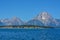 Beautiful Jackson Lake below the Teton Mountains in the Grand Teton National Park, Wyoming