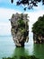 Beautiful James Bond Island Khao Phing Kan in the Phang Nga Bay in Thailand