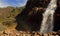 beautiful jang falls or nuranang waterfall, near tawang hill station on himalayan foothills in arunachal pradesh