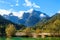 Beautiful Jasna lake at Kranjska Gora