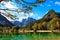 Beautiful Jasna lake at Kranjska Gora