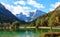 Beautiful Jasna lake at Kranjska Gora