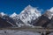 Beautiful K2 mountain and Angel peak , K2 trek, Pakistan