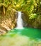 Beautiful Kaeng Nyui Waterfalls. Laos landscape.