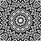 Beautiful kaleidoscope symmetrical mandala illustration.