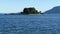 Beautiful Kanoni hill area in Corfu island with Pontikonissi island and Vlacherna Monastery. Mouse Island, Greece