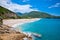 Beautiful Karavostasi beach . Greece.