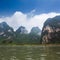 Beautiful karst hills in guilin