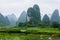 Beautiful karst rural scenery in Guilin, China