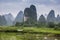 Beautiful karst rural scenery in Guilin, China