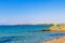 Beautiful Kavouri beach and bay Voula Vouliagmeni Greece