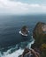 Beautiful Kelingking Beach cliffs in Nusa Penida, Bali