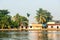 Beautiful Kerala backwaters and palm tree landscape of Alappuzha