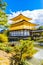 Beautiful Kinkakuji temple with golden pavillion in Kyoto japan