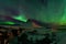 Beautiful Kirkjufell Mountain with Northern Lights Iceland