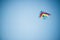 Beautiful kite in bright colors of the rainbow