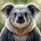 Beautiful koala bear looking at the viewer - ai generated image