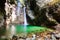 Beautiful Kozjak waterfall Slovenia