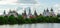 Beautiful Kremlin to Izmailovo is reflected in water, Moscow