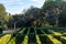 Beautiful Labyrinth near Barcelona in a sunny day