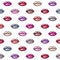 Beautiful lady`s lips seamless pattern.