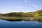 Beautiful lagoon with blue sky