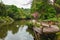 Beautiful lake in The Ataturk Arboretum Istanbul