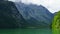 Beautiful Lake and the Berchtesgadener Alps and Watzmann in Bavaria