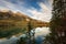 Beautiful Lake in Italian Alps - Lago di Tovel Trentino-Alto Adige