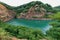 Beautiful Lake Ledinci serbian: Ledinacko jezero near Fruska Gora in Serbia