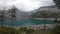 The beautiful lake of Oeschinen in the Swiss alps, 30 May 2020, Switzerland.