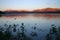 Beautiful lake Tekapo at sunset