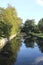 Beautiful lake with trees at Heviz