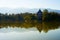 Beautiful lake view reflection