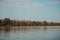 Beautiful lake view surrounded by trees