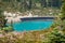 Beautiful lake from Whistler Mountain in summer season, Canada