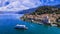 beautiful lakes of Italy - Lago di Como.aerial drone view