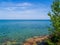Beautiful lakeshore of Pictured Rocks National Lakeshore in northern Michigan.