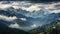 beautiful land cloud panorama landscape