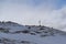 Beautiful landcape view of the stoanerne mandln in South Tyrol, sarntal, jenesien during winter with snow