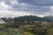 Beautiful landscape from above, a panorama of the historical view of Florence from the point of Boboli gardens