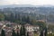 Beautiful landscape from above, a panorama of the historical view of Florence from the point of Boboli gardens