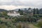 Beautiful landscape from above, a panorama of the historical view of Florence from the point of Boboli gardens