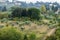 Beautiful landscape from above, a panorama of the historical view of Florence from the point of Boboli gardens