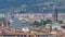 Beautiful landscape above timelapse, panorama on historical view of the Florence from Boboli Gardens Giardino di Boboli