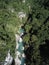 Beautiful landscape aerial view at Tanggedu waterfall, east sumba