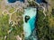 Beautiful landscape aerial view at weekuri lagoon, Sumba island